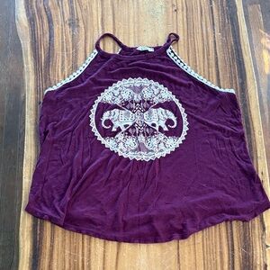 MOONCHILD Elephant Print Tank Top